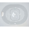 2 Person Deep Soaker 54" x 44" Silver Series Hydro and Air Massage Bath