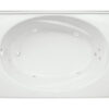 Escape 60" x 42" Left Hand Silver Series Hydro Massage Bath