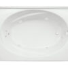 Escape 60" x 42" Right Hand Silver Series Hydro Massage Bath