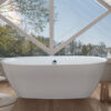 Grace 67" x 32" Side Drain Free Standing Soaker Tub Only