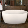 Reiley 55" x 31" Free Standing Soaker Tub Only