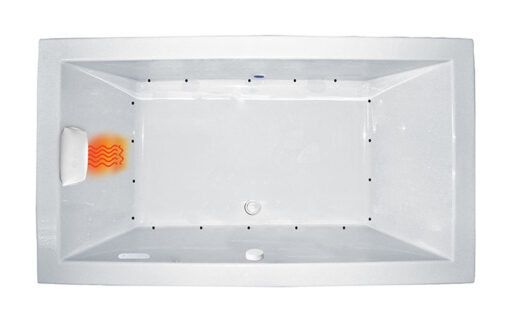 Zen 66" x 36" Side Drain Gold Series Air Massage Bath