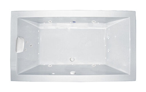 Zen 72" x 42" Side Drain Silver Series Hydro and Air Massage Bath