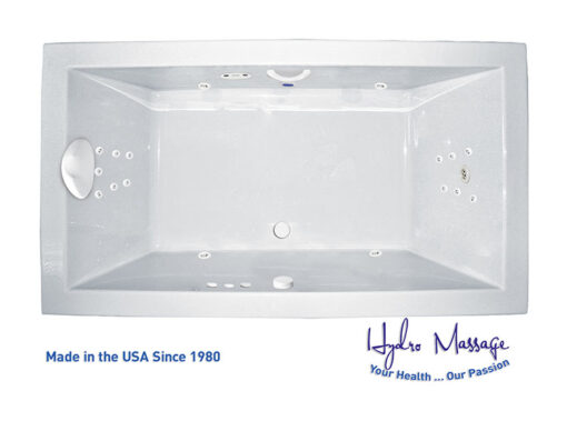 Zen 66" x 32" Side Drain Platinum Series Hydro Massage Bath