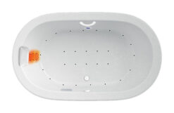 Zen Oval 66" x 42" Side Drain Platinum Series Air Massage Bath