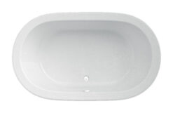 Zen Oval 66" x 42" Side Drain Soaker Tub Only